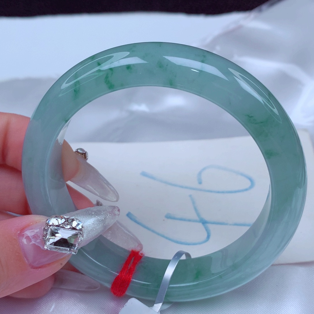 翡翠手镯未镶嵌天然缅甸翡翠A货手镯