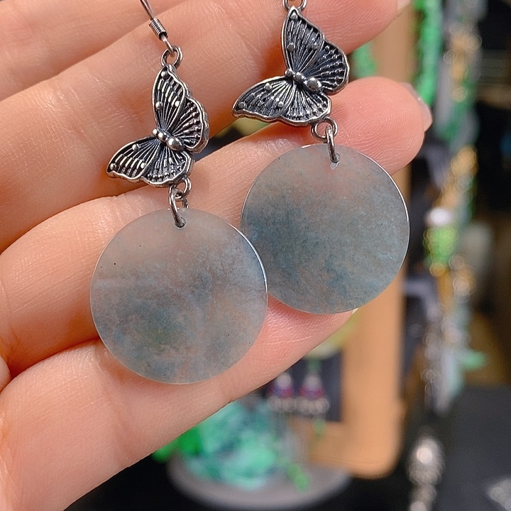 翡翠未镶嵌耳饰翡翠