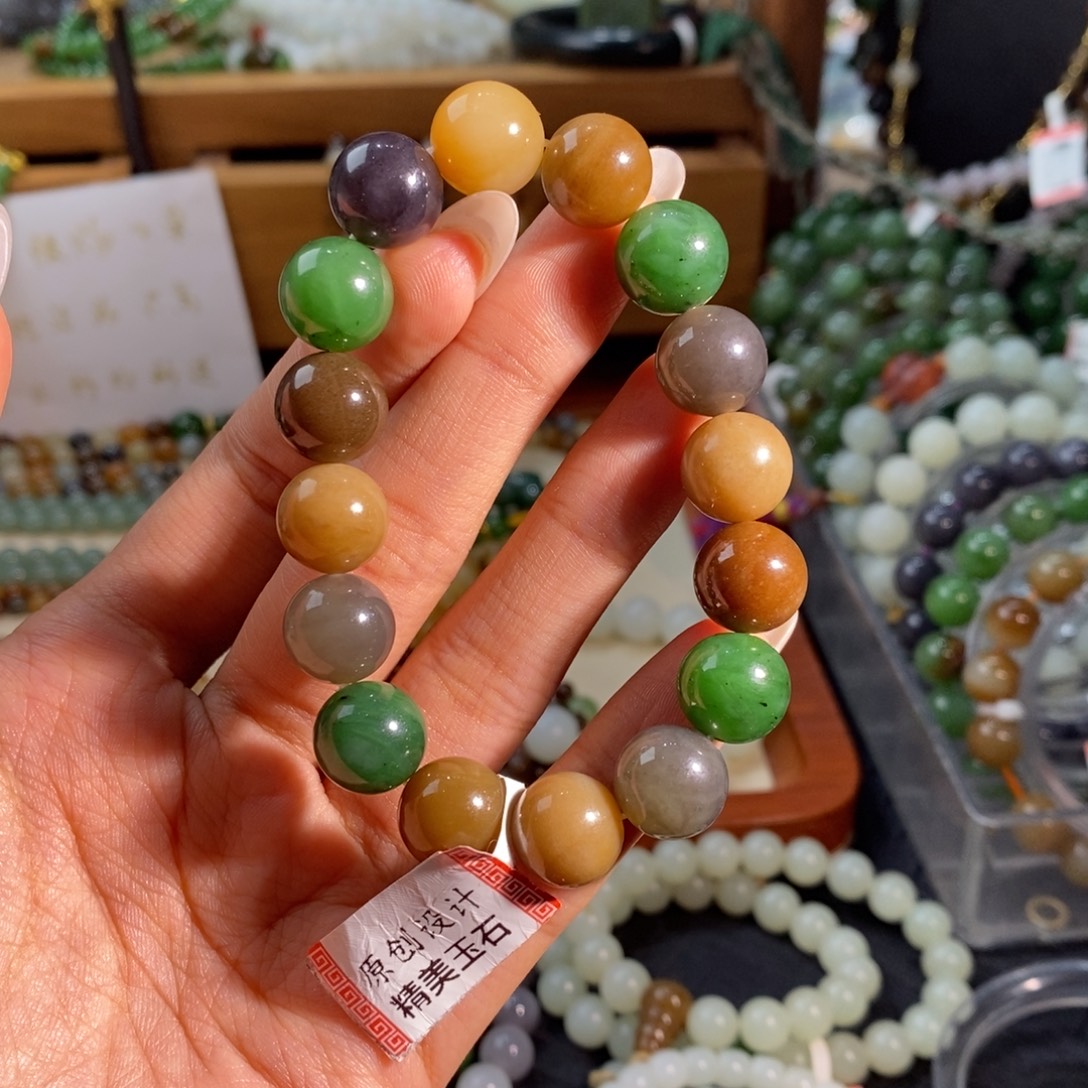 和田玉未镶嵌手链