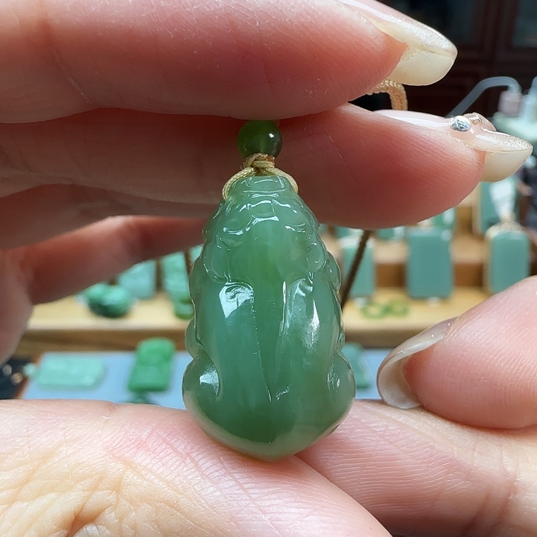 和田玉（碧玉）吊坠(不含链)未镶嵌