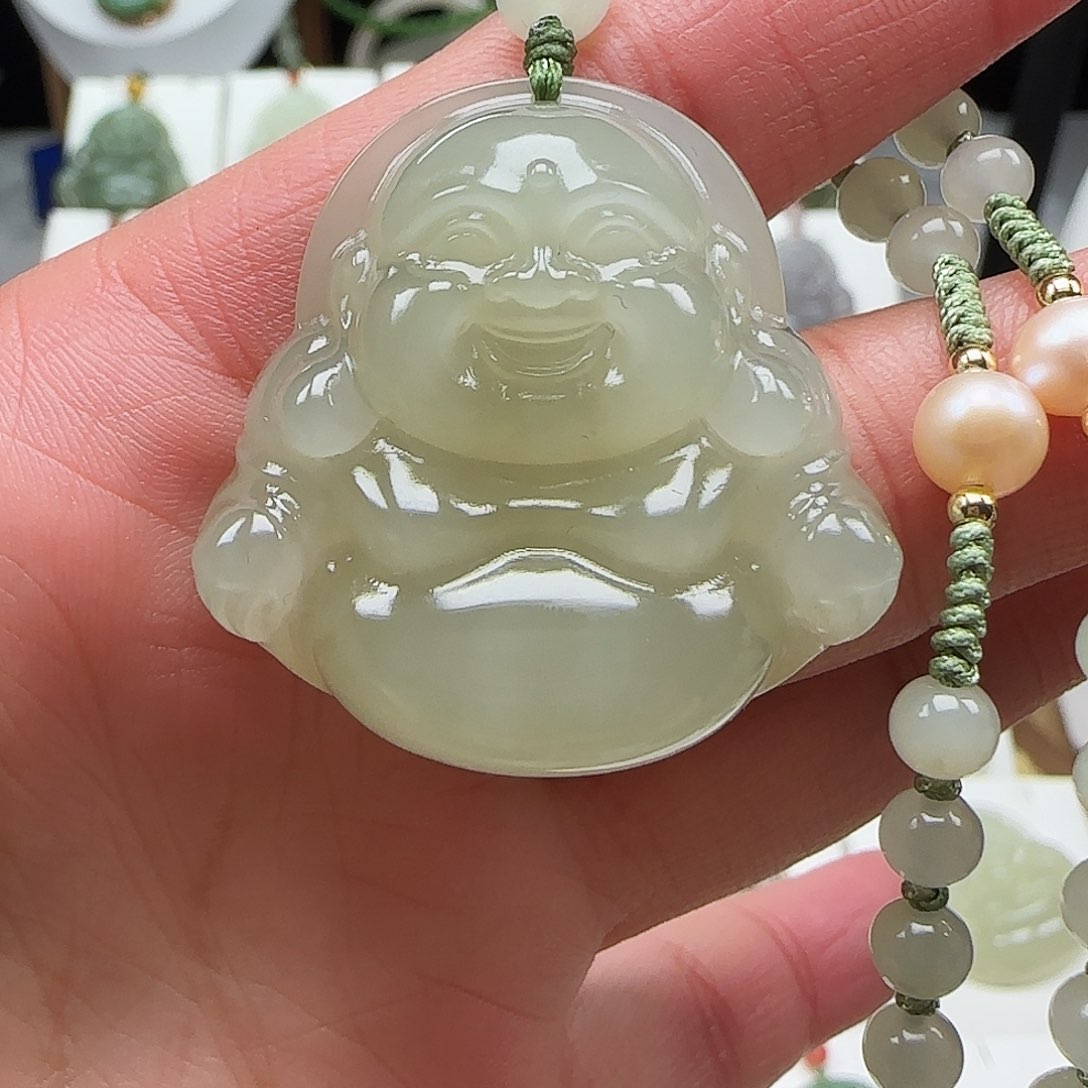 和田玉颈饰未镶嵌35