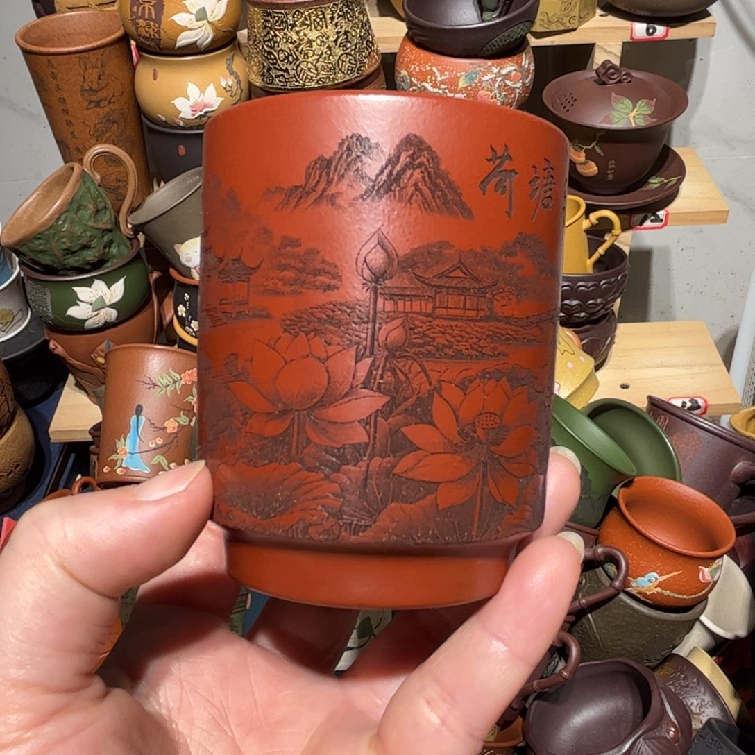 紫砂茶杯宜兴紫砂主人杯