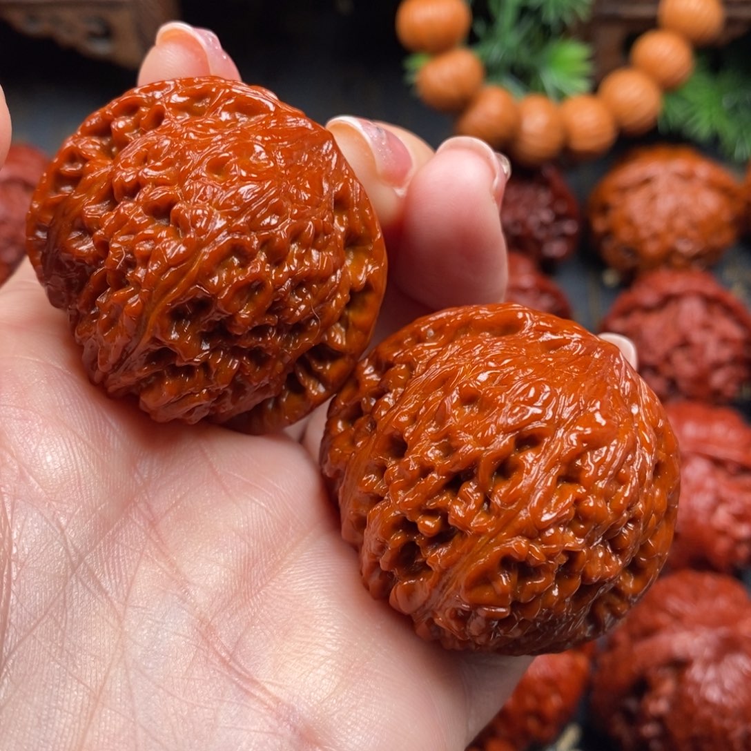 文玩核桃吊坠绣球a5