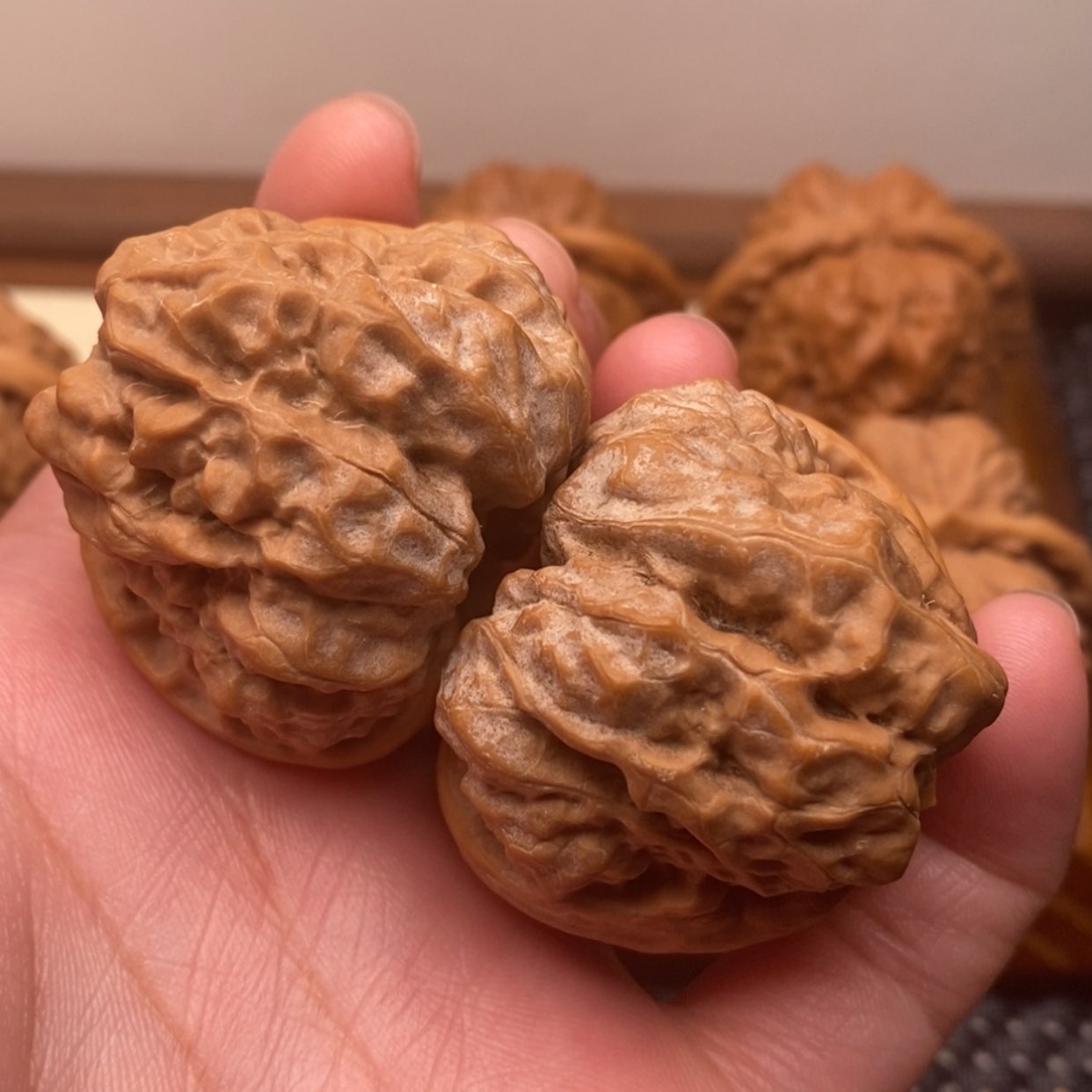 【闪购商品】把件文玩核桃中****）边41左右