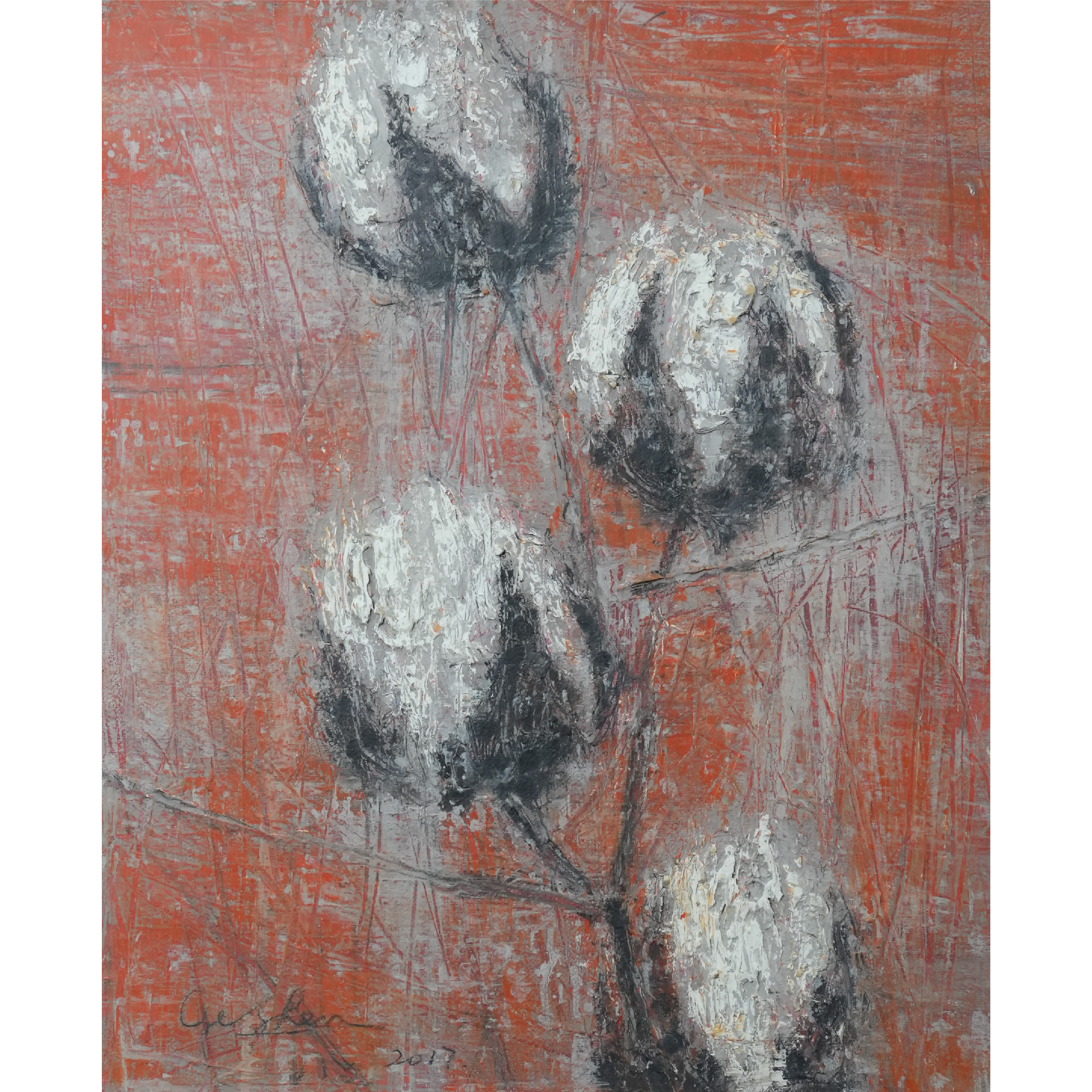 2024、葛震《四兄弟》尺寸：60x50cm