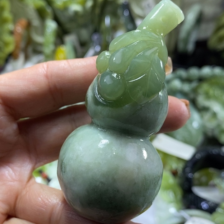 岫玉未镶嵌岫玉手把