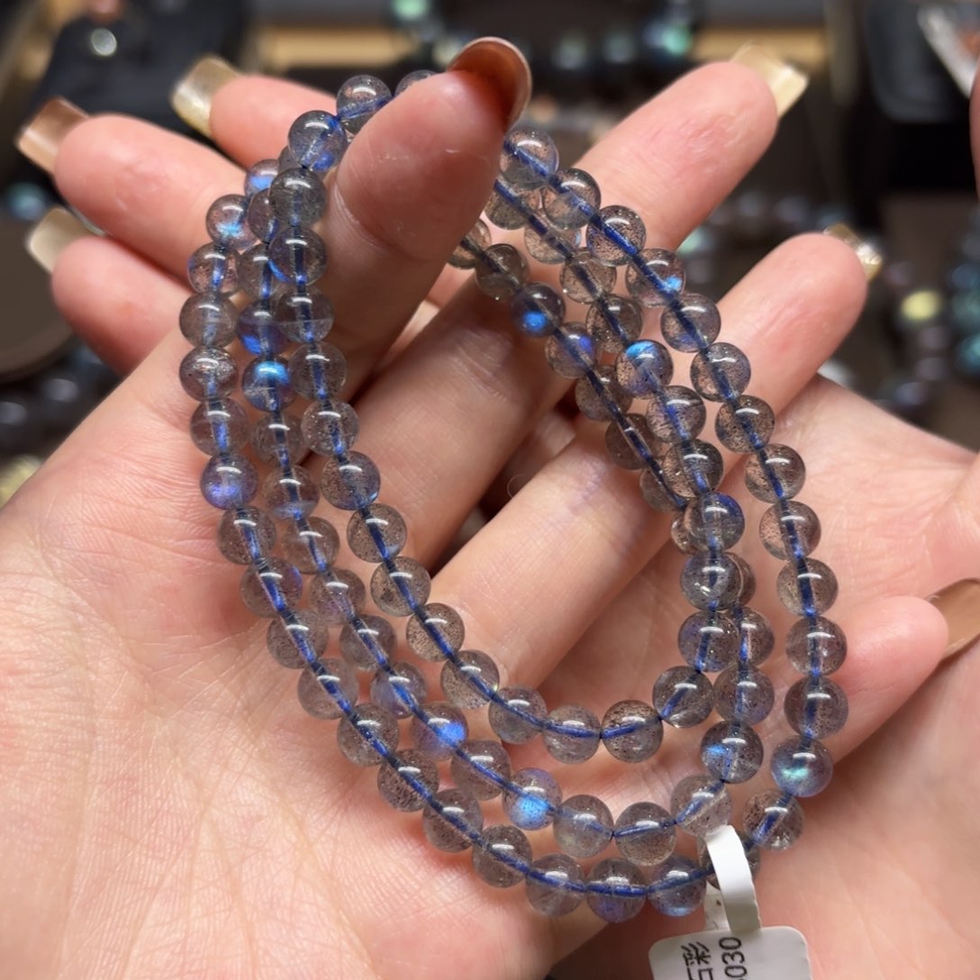 未镶嵌手链长石5.7mm左右