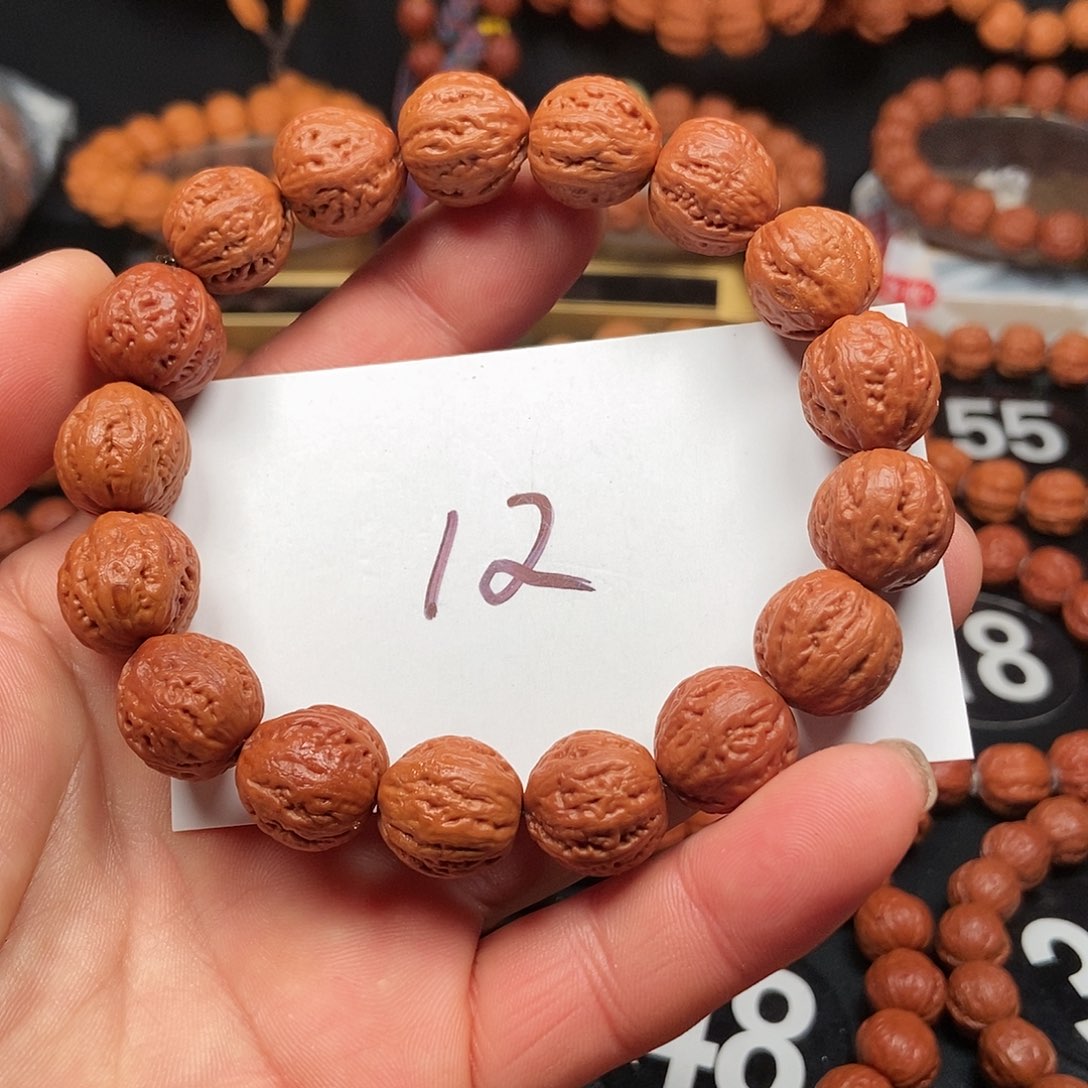 文玩核桃吊坠八棱15