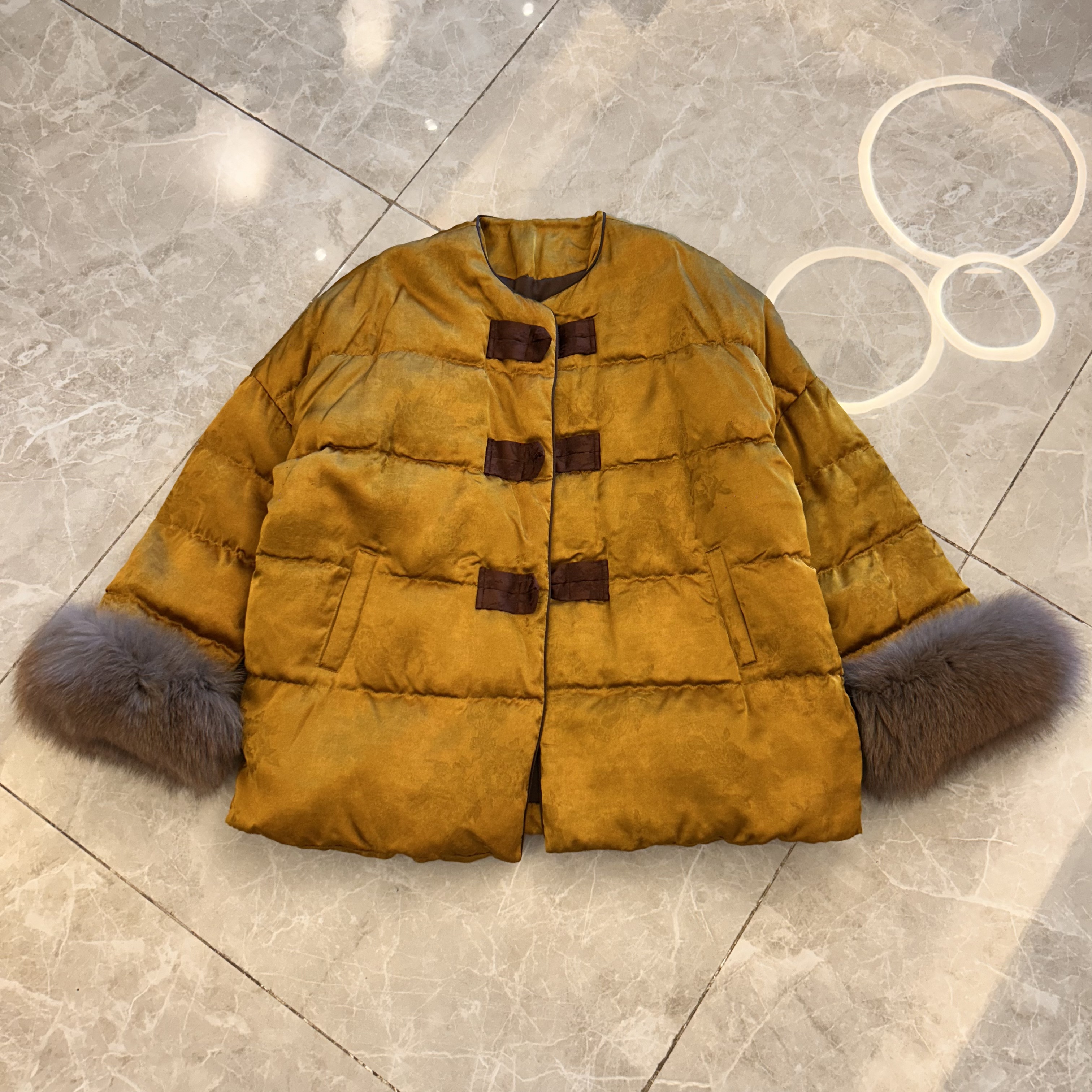 2025冬季新款国风新中式提花外套女复古时尚宽松