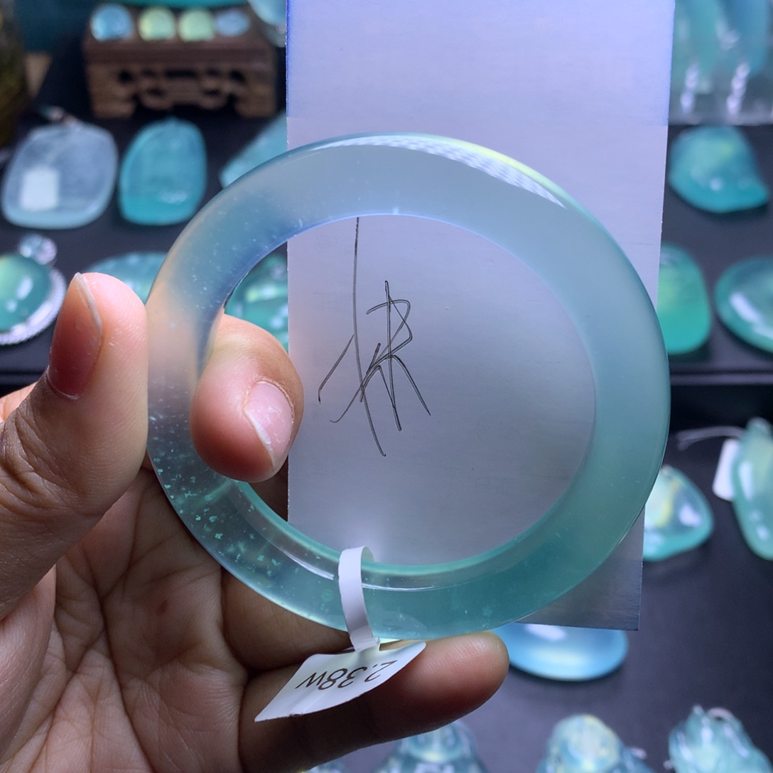 蛇纹石玉手镯52未镶嵌