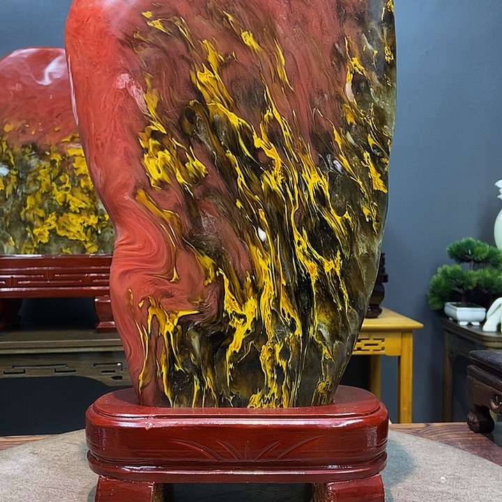 石材五彩摆件家居