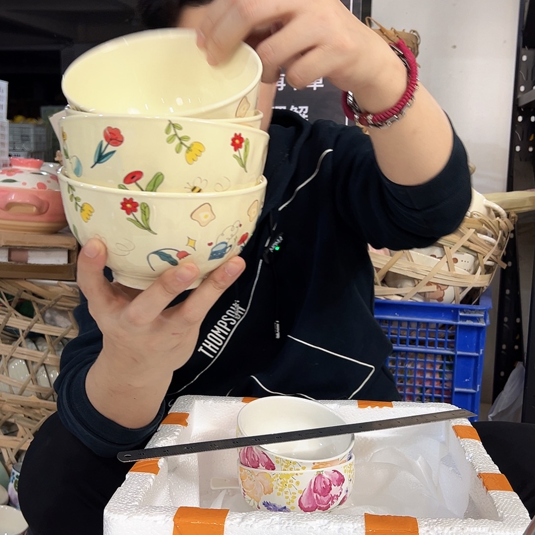 潮州陶瓷工厂微瑕5.5寸6寸各两个