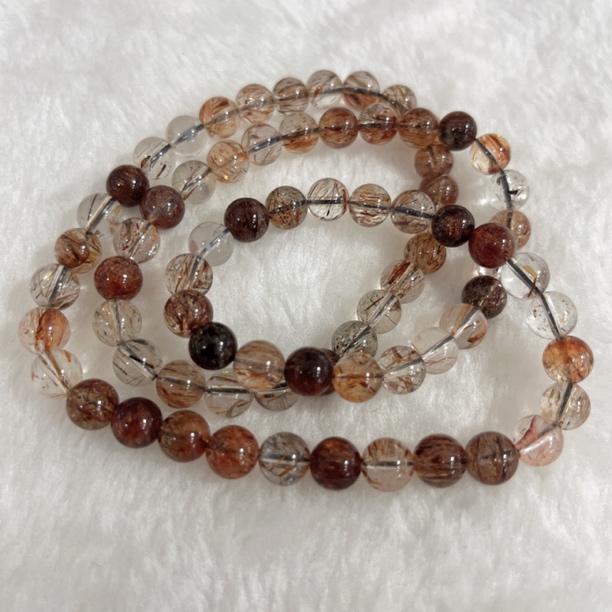 P497双轮骨干天然黑金超三圈7毫米手链时尚百搭多样性只发一件