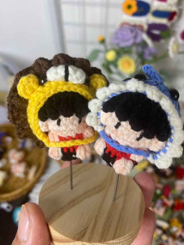 莎头周边孙颖莎王楚钦软糖小鼻嘎玩偶钥匙扣手工钩织成品创意礼物