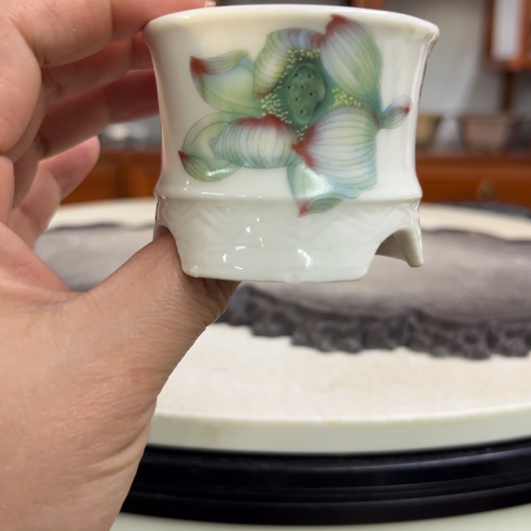 紫砂花盆瑕疵5-6。。。。