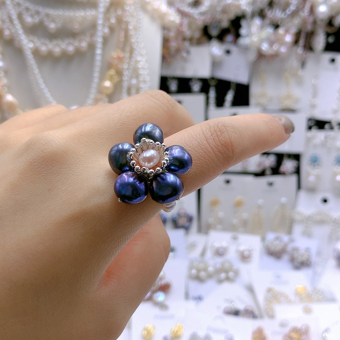 颈饰银S925镶嵌淡水珍珠