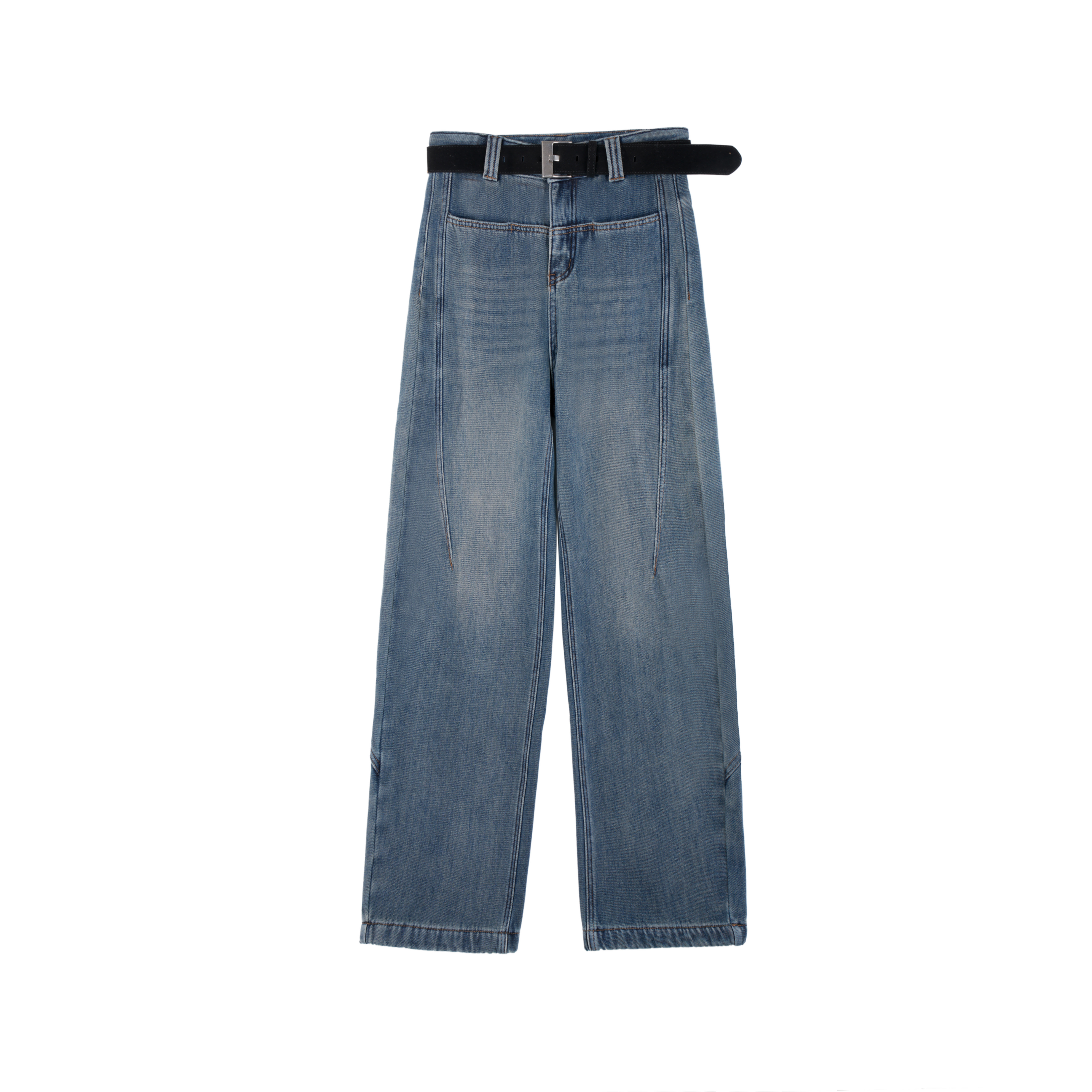 【BLB•板老板】带腰带 新款爆款加绒显瘦垂感直筒拖地裤子9023