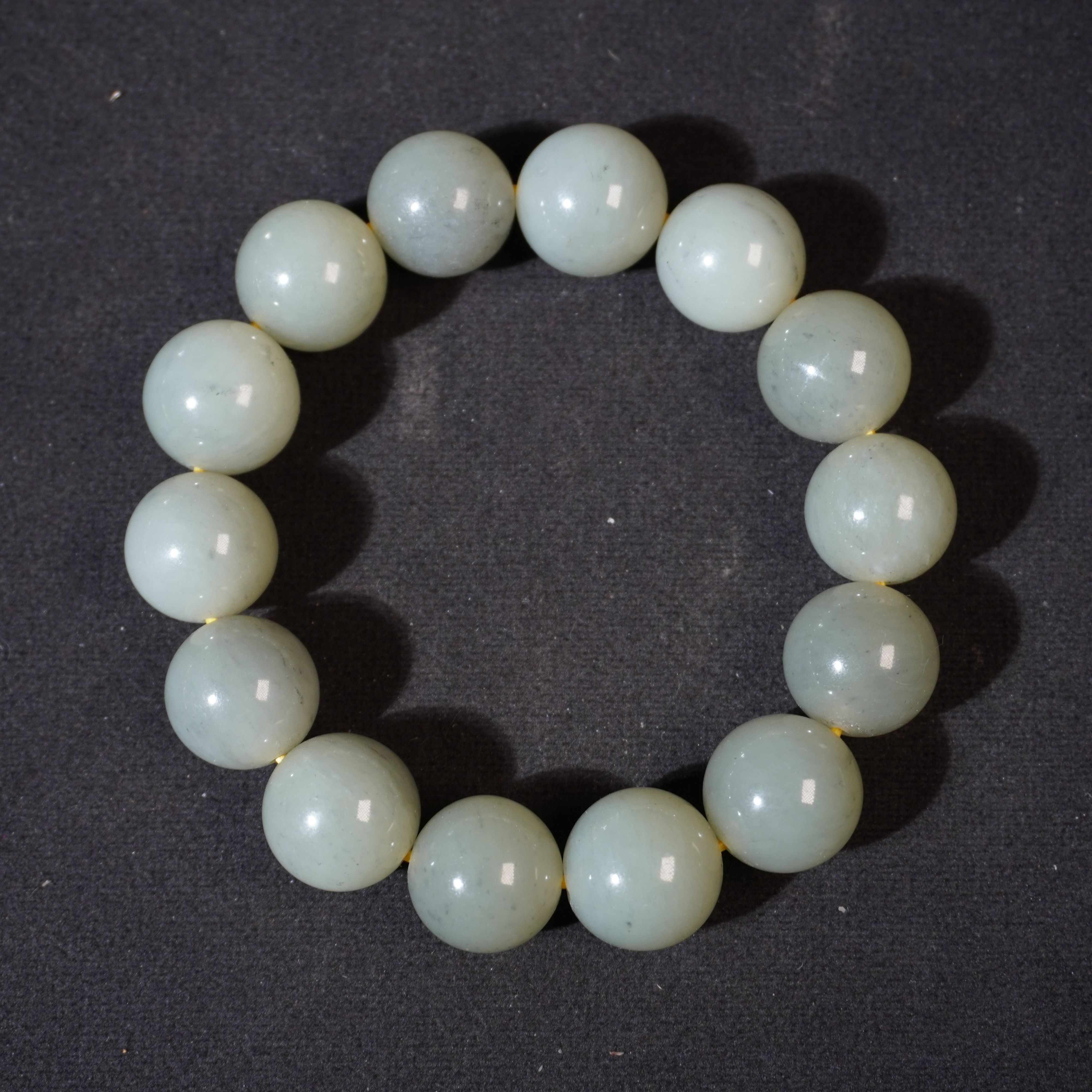 9SH45  清  和田玉手串