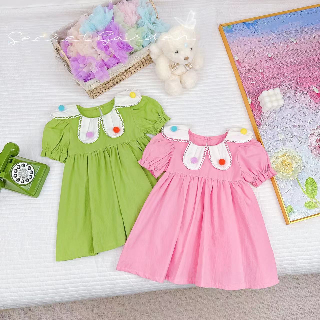 夏款新款女童甜美公主学院风连衣裙 D-XA725