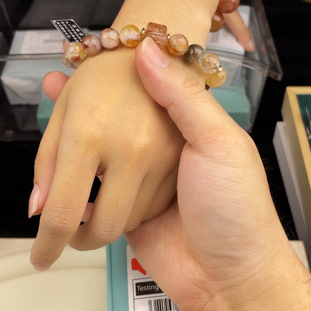 水晶银S925镶嵌手串