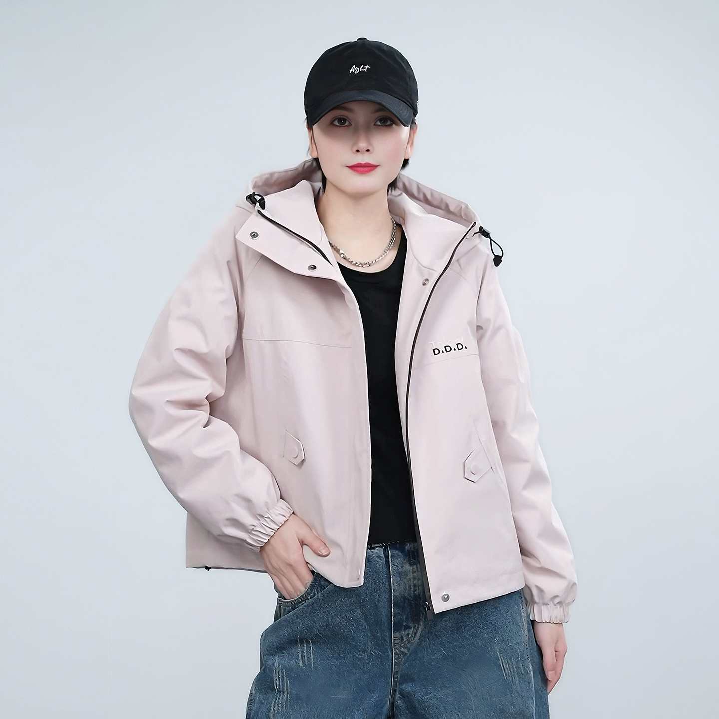 2025冬季新款保暖户外三防工装羽绒服时尚休闲冲锋衣连帽加厚外套