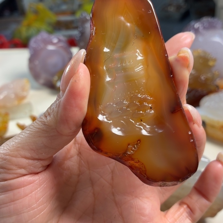 玛瑙/玉髓未镶嵌吊坠(不含链)