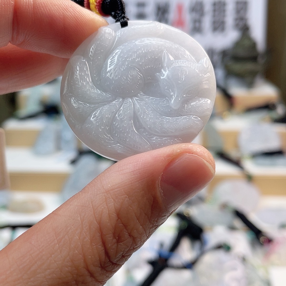 翡翠颈饰未镶嵌0286挂件