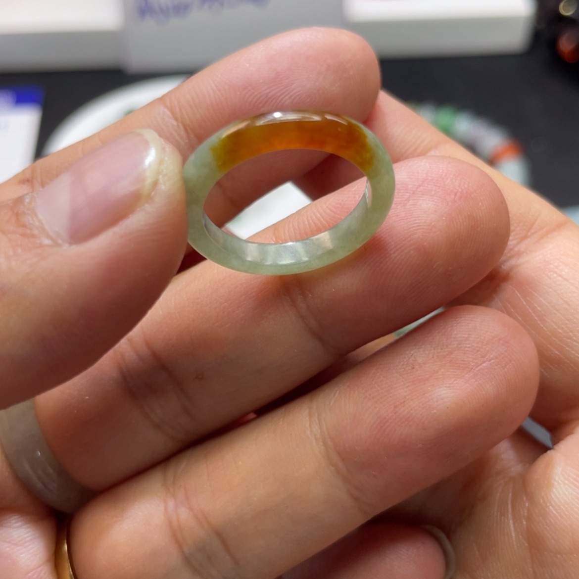 【闪购商品】翡翠戒指未镶嵌天然翡翠14圈
