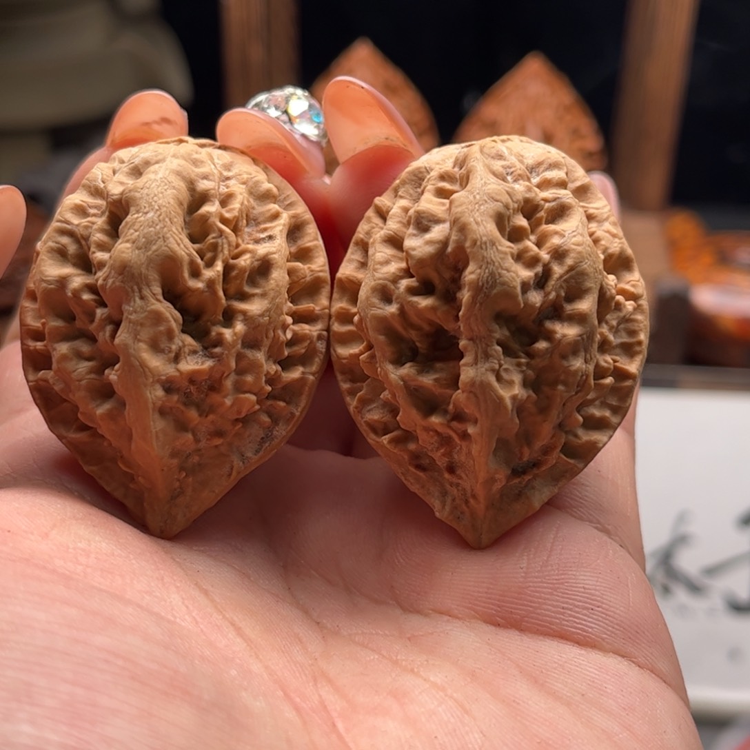 文玩核桃把件关东木子家楸大胖62