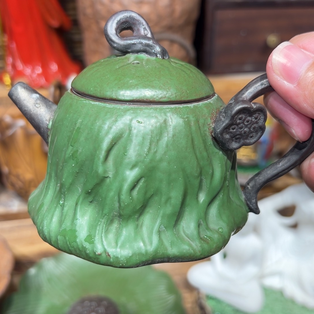 复古风格老陶泥系列茶盘茶具摆件