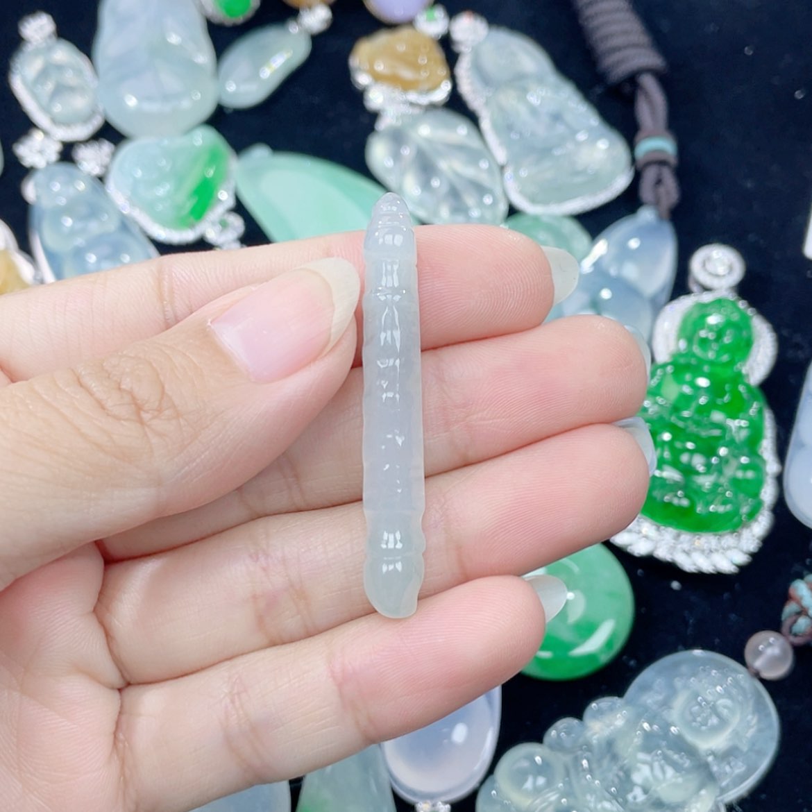 【闪购商品】翡翠颈饰未镶嵌34号 文昌笔