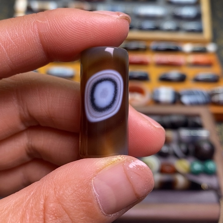 未镶嵌玛瑙/玉髓珠宝半成品淡*茶