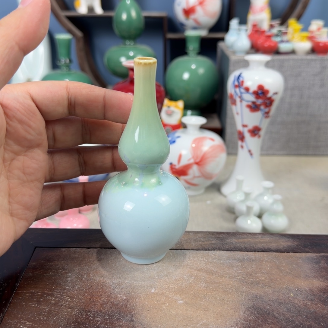 陶瓷手工小花器摆件