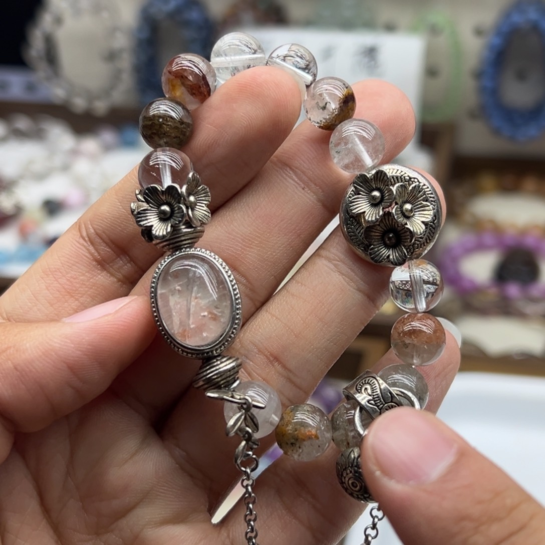 未镶嵌手链水晶四季幽灵diy