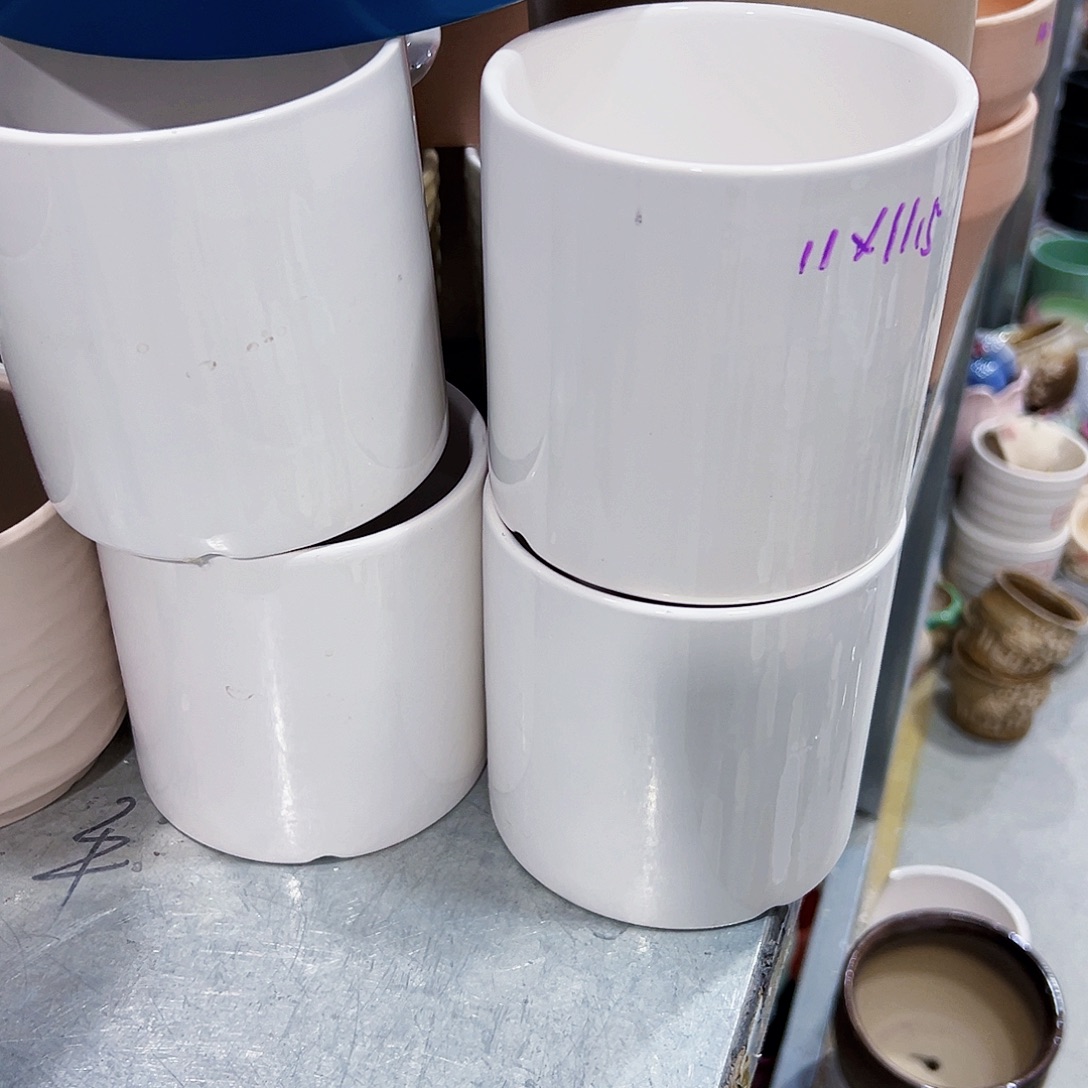 有孔，外贸尾单陶瓷花盆凑单10米包邮