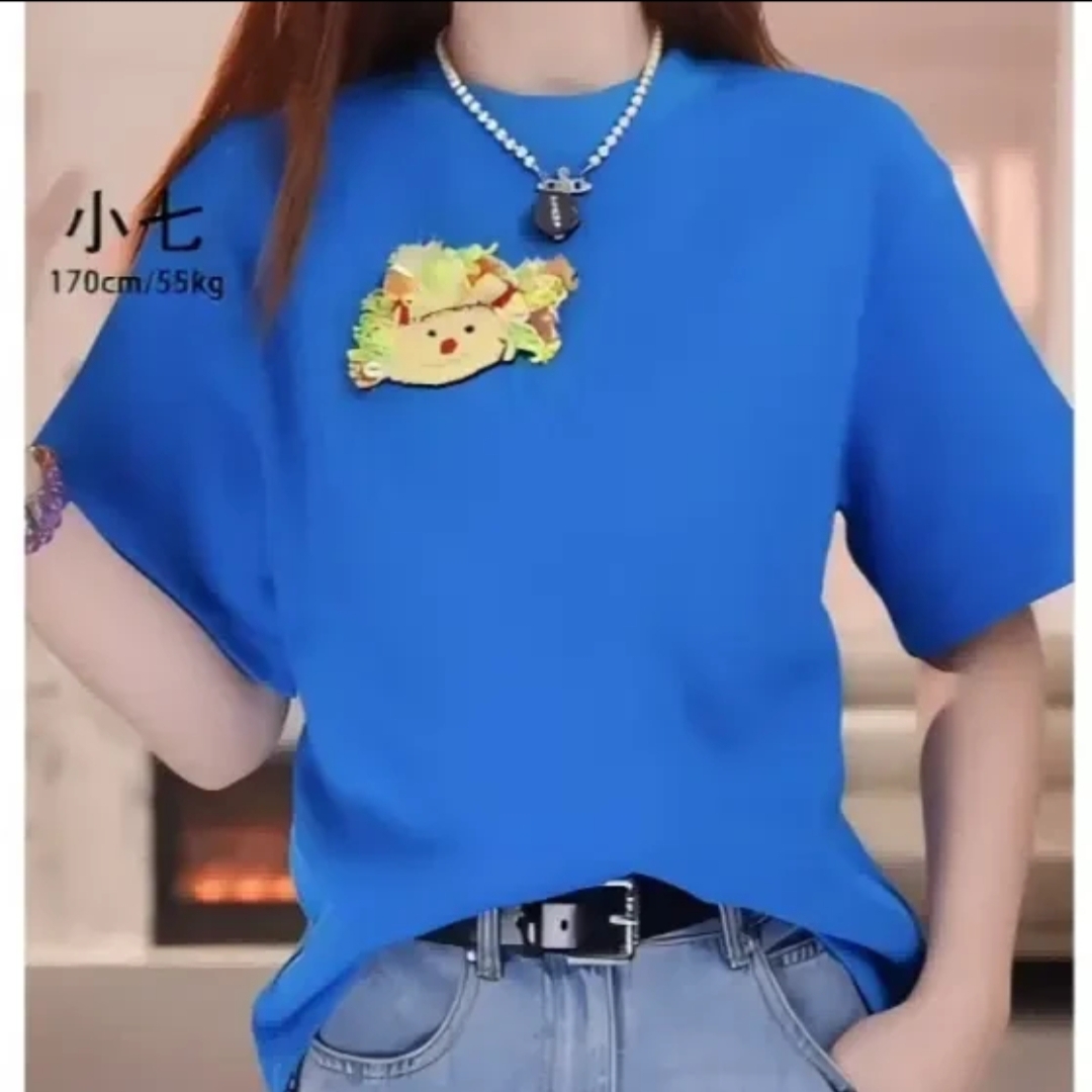 夏季穿搭纯棉上衣休闲百搭显瘦短袖圆领T恤530088