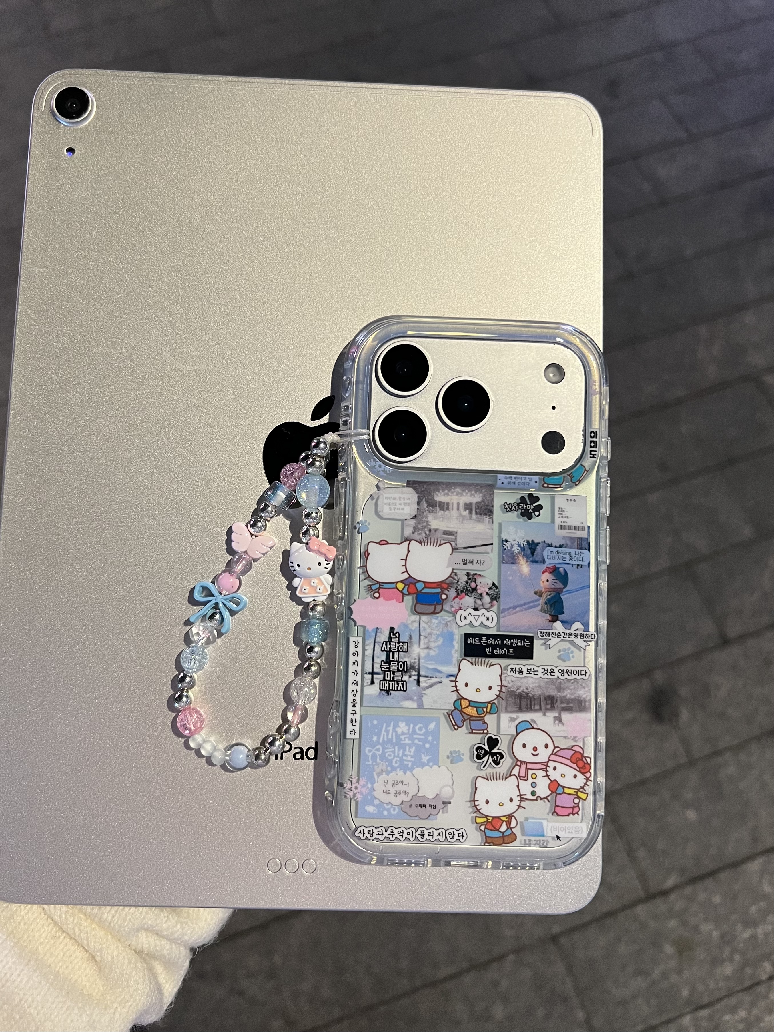 秋冬ins雪人哈喽kt照片适用苹果17promax手机壳iphone16pro