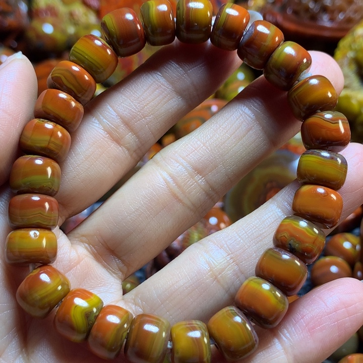 玛瑙/玉髓战国红手串未镶嵌