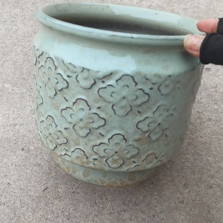 红陶微瑕一个盆盆