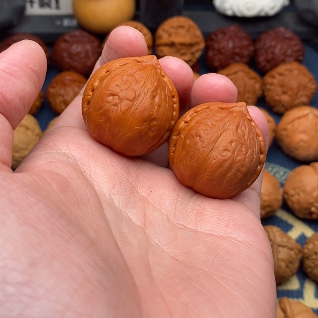 文玩核桃把件人***人精品小手捻