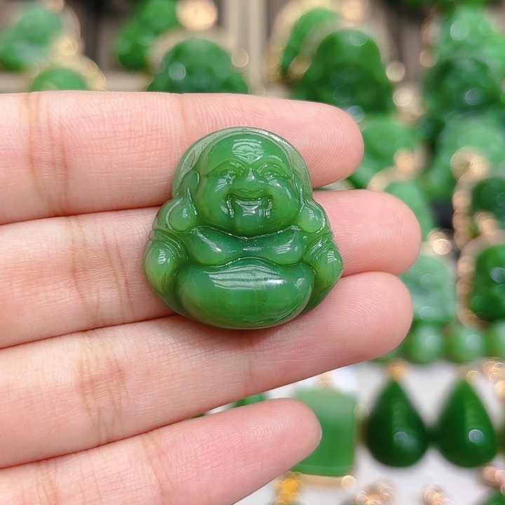 和田玉（碧玉）颈饰未镶嵌特价款，介意勿拍！