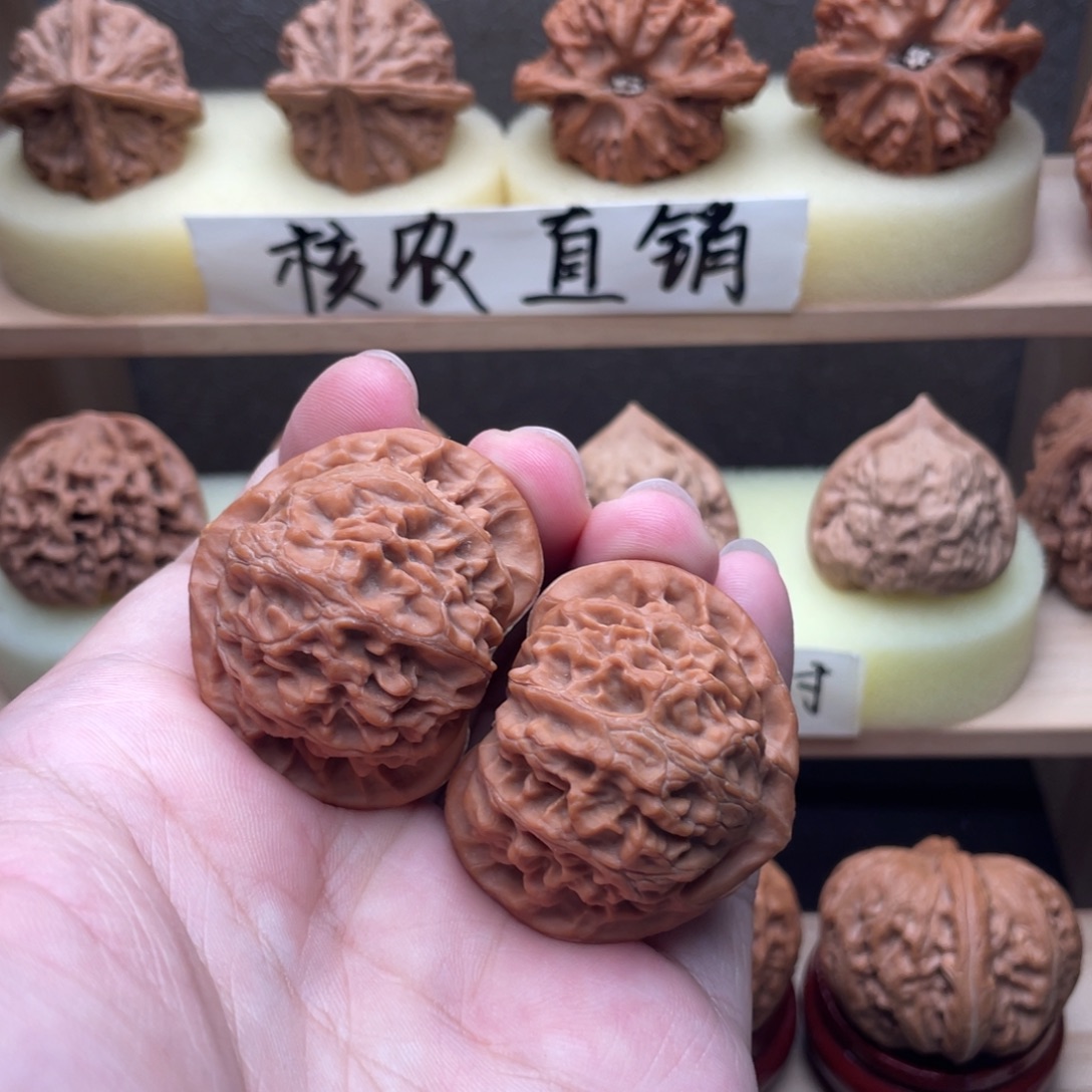 吊坠文玩核桃全品米奇桃心耳宫灯41➕交友价