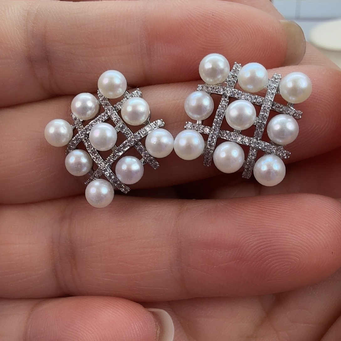 淡水珍珠耳饰未镶嵌101