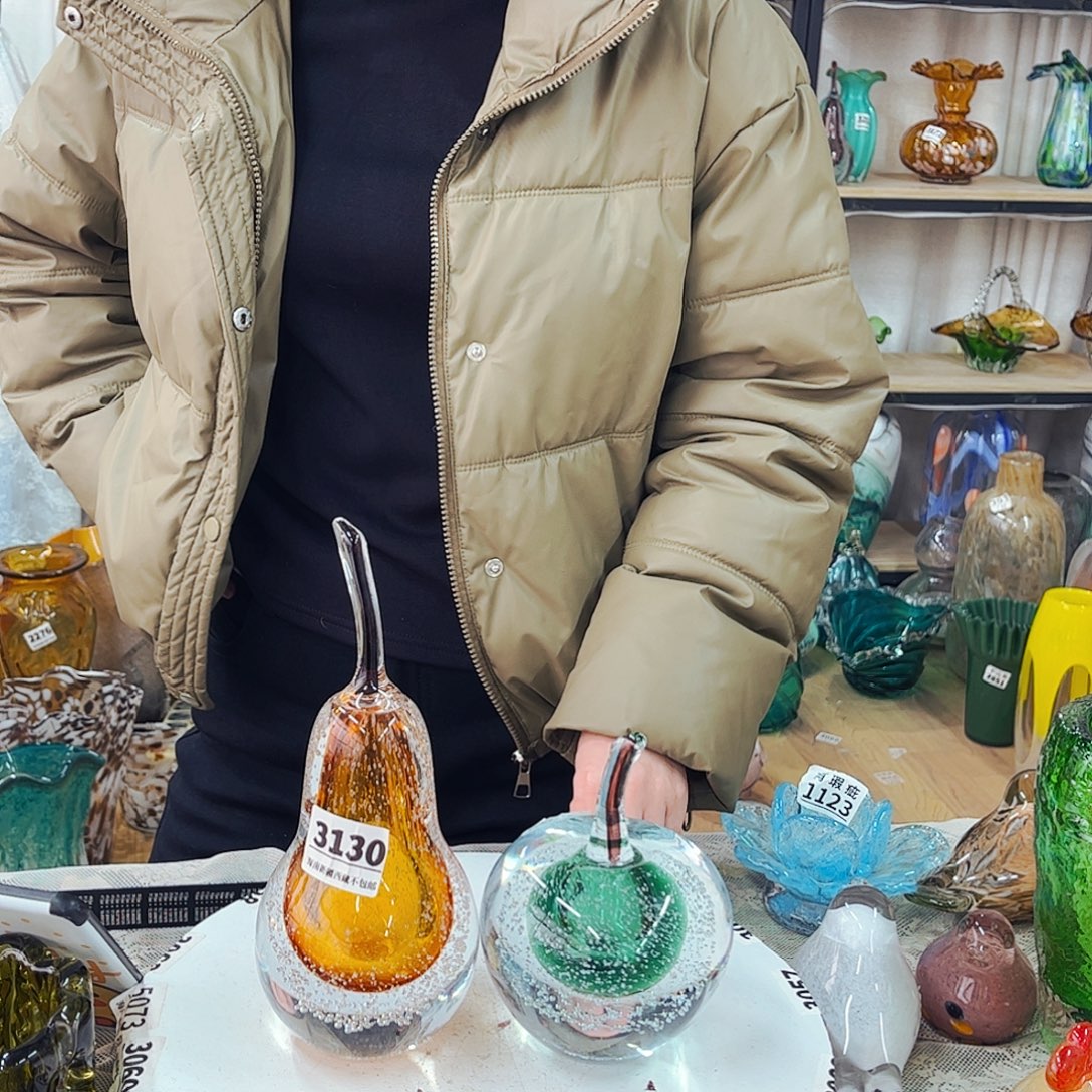 来***波1苹果1鸭梨家悦琉璃工艺品