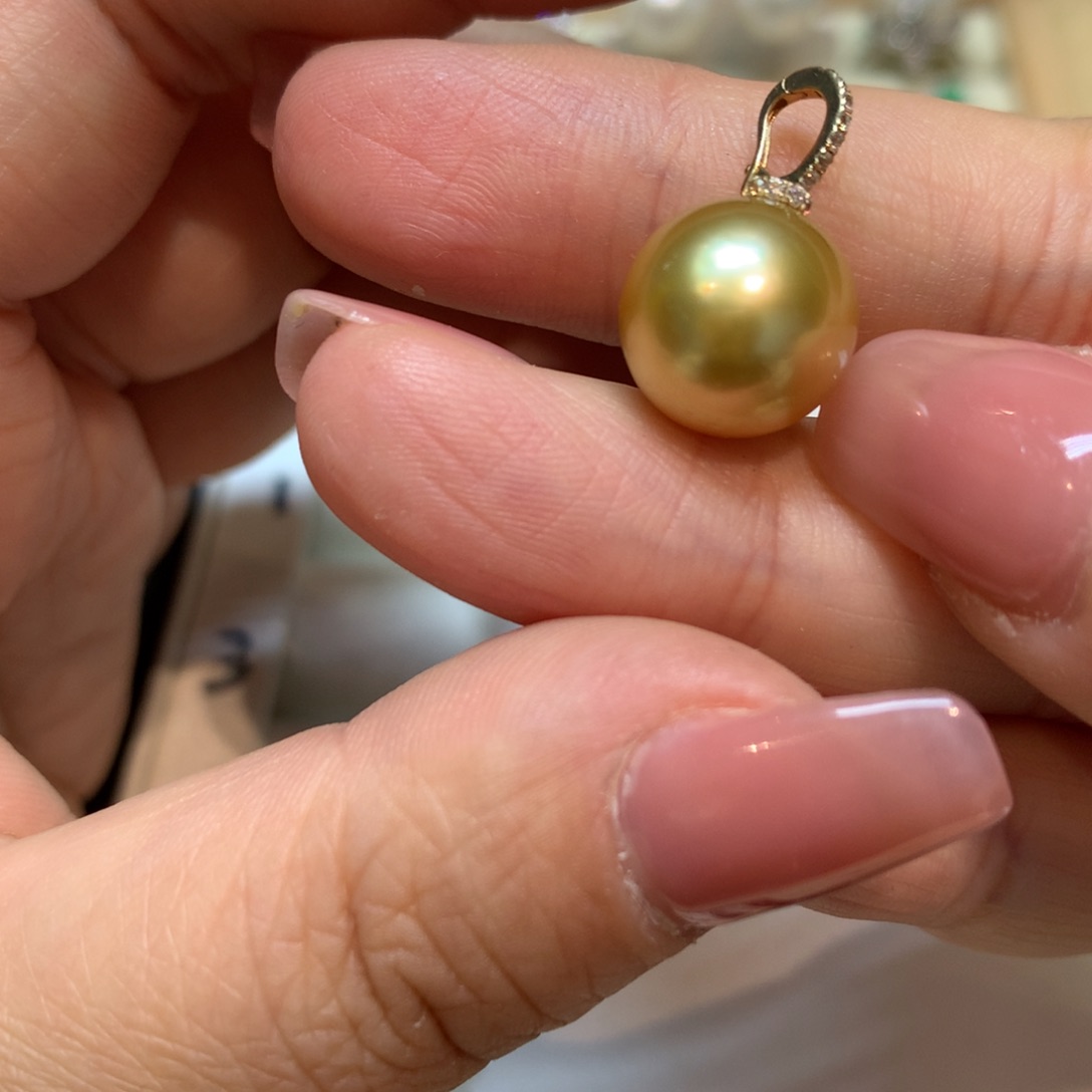 海水珍珠颈饰14K金镶嵌
