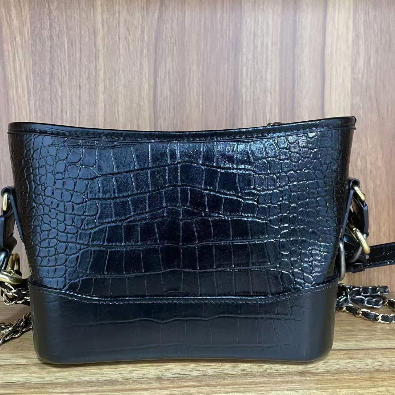 时尚潮流真皮新款女包斜挎包手提包 0437 黑色