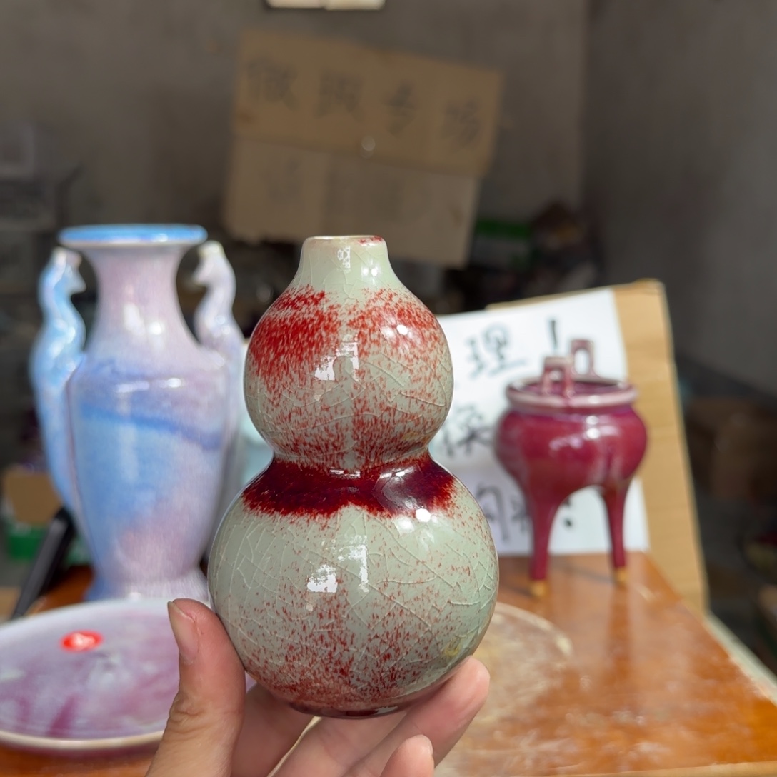 摆件郑家钧瓷摆件微瑕