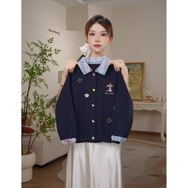 女童外套春秋2025新款洋气童装小女孩秋季棒球服上衣儿童衣Q13902
