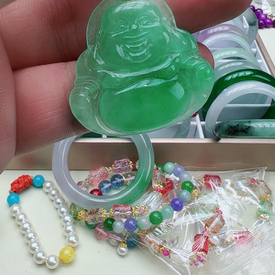 翡翠吊坠(赠链)银S925镶嵌