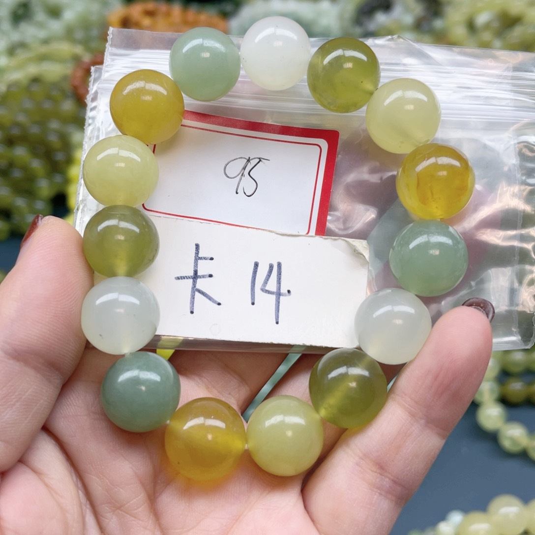 未镶嵌蛇纹石玉手串